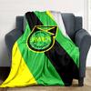 Jamaica Print Flannel Blanket High Quality Warm Comfortable Cover for All Seasons Perfect for Gifts Home Decor