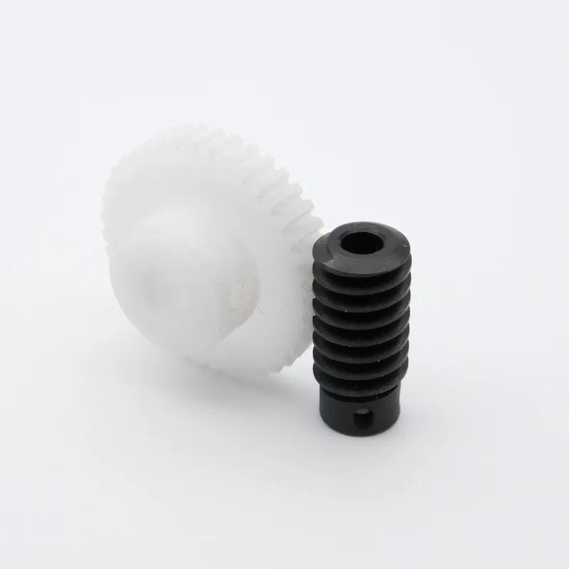 0.8M 1:1 Standard Precision Worm Gear Set POM 20/30/40/50 Teeth Turbine Quality Parts 5/6MM Reducer Lightweight Low Noise