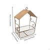 Wrought Iron Hanging Basket Easy to Hang Metal Planter Decorative Garden Decor for