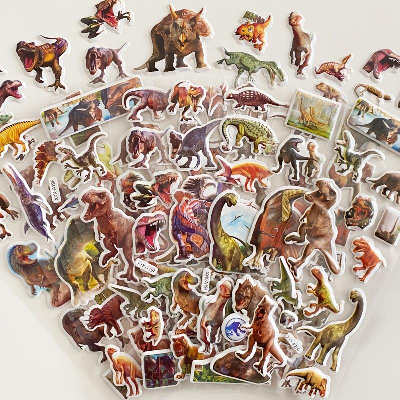 5/10pcs Realistic Dinosaur 3D Bubble Self-adhesive Stickers Tyrannosaurus Stickers Party Decoration, Home Decoration JXB