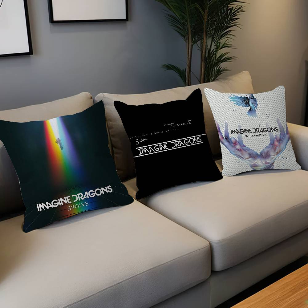 Hot Music I-Imagine D-Dragons Cushion Cover Decorative Pillow Sofa Home Decor Case Pillow Cases