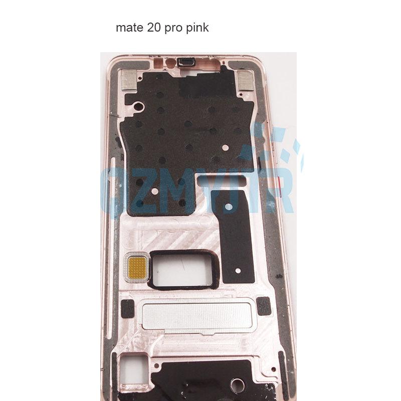 6.39" Middle Frame For Huawei Mate 20 Pro Front Bezel Back Lcd Housing Holder Rear Plate Chassis With Power Volume Button