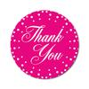 Darling Souvenir DIY Round 45 Pcs Polka Dot Thank You Black Stickers Non Customized Gift-1.6