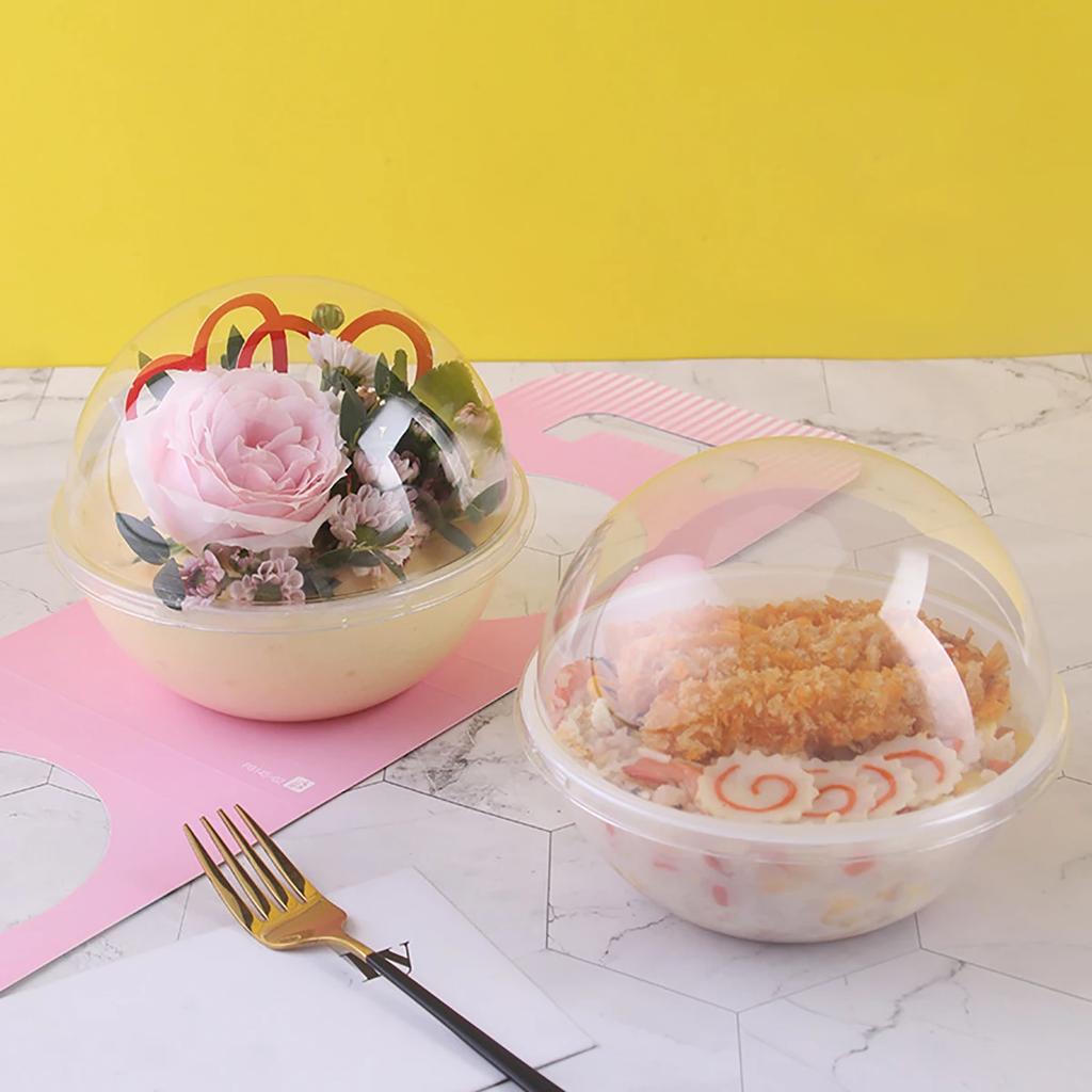 10pcs-cake Packing Box Crystal Mousse Ball Dessert Creative Baking Cake Box