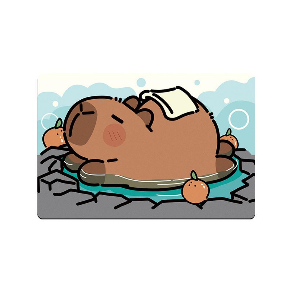 

Bathroom Floor Mat Cute Capybara Taking A Bath Pattern Drainage Pad Animals Drying Mats Absorbent Pad for Bathroom Home Decor 40x60CM