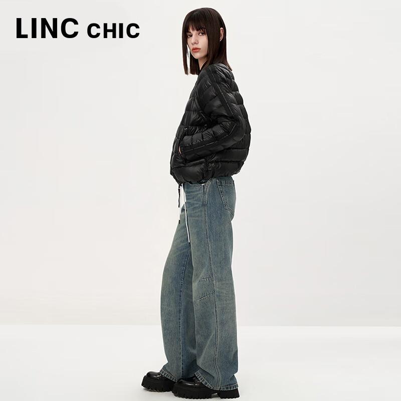 Jinyujie Women's Lightweight Stand Collar Down Jacket