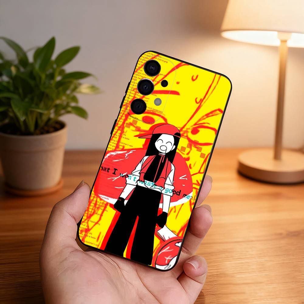 

Yi Xi Singer Meat Girl Shockproof Phone Case For Samsung S25,S24,S21,S22,S23,S30,Ultra,S20,Plus,Fe,Lite,5G Black Cover Samsung S25ULTRA