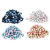 200pcs Pearl Beads Color Pearlized Gradient Bayberry Shaped Bubble Beads with Hole for DIY Jewelry M