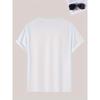 European Sizes Men's Summer Short Sleeve T-Shirt with Letter '' Print Suitable for Casual Casual Attire - Round Neck Breathable Fabric