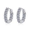 925 Sterling Silver Moissanite Earrings: Gold-Plated Ear Cuffs In European and American Style