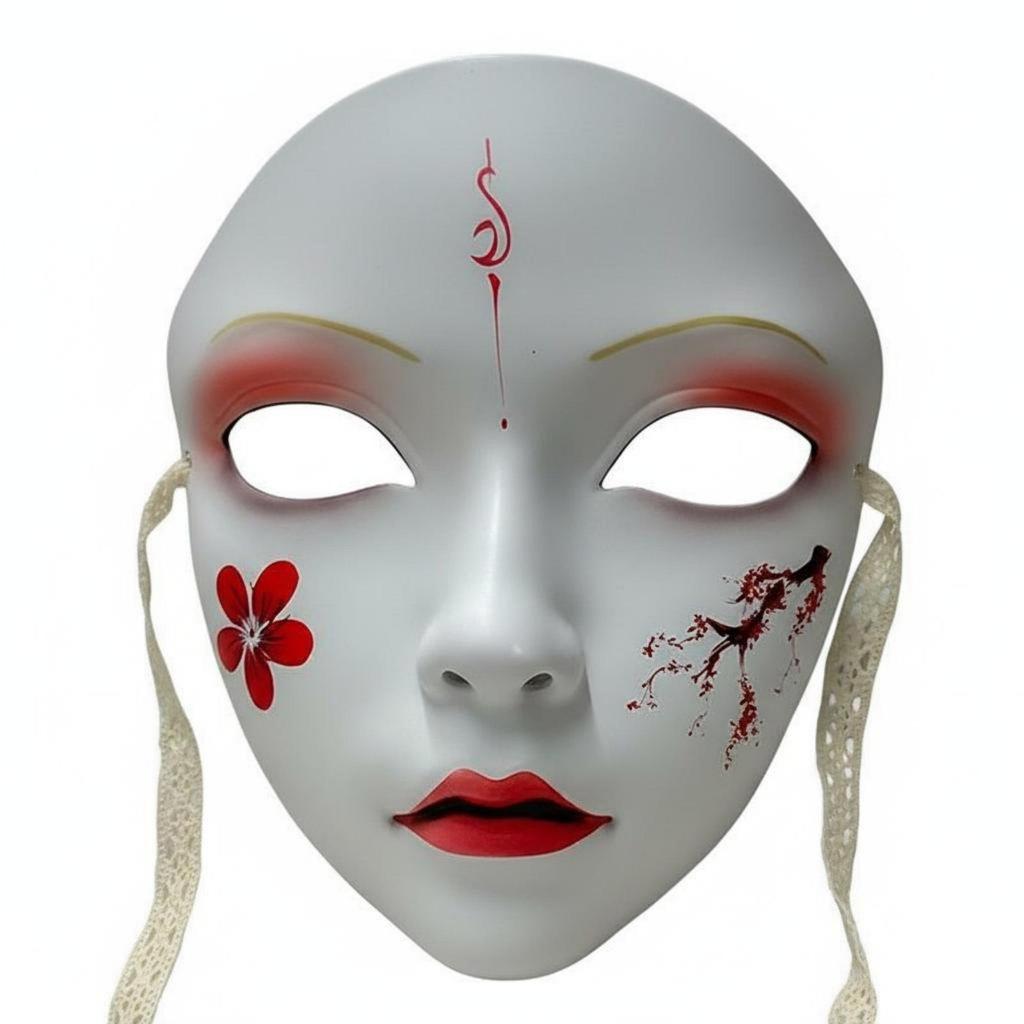 Paintable Half Mask Ready to Paint DIY Opera Even Surface for Cosplayers