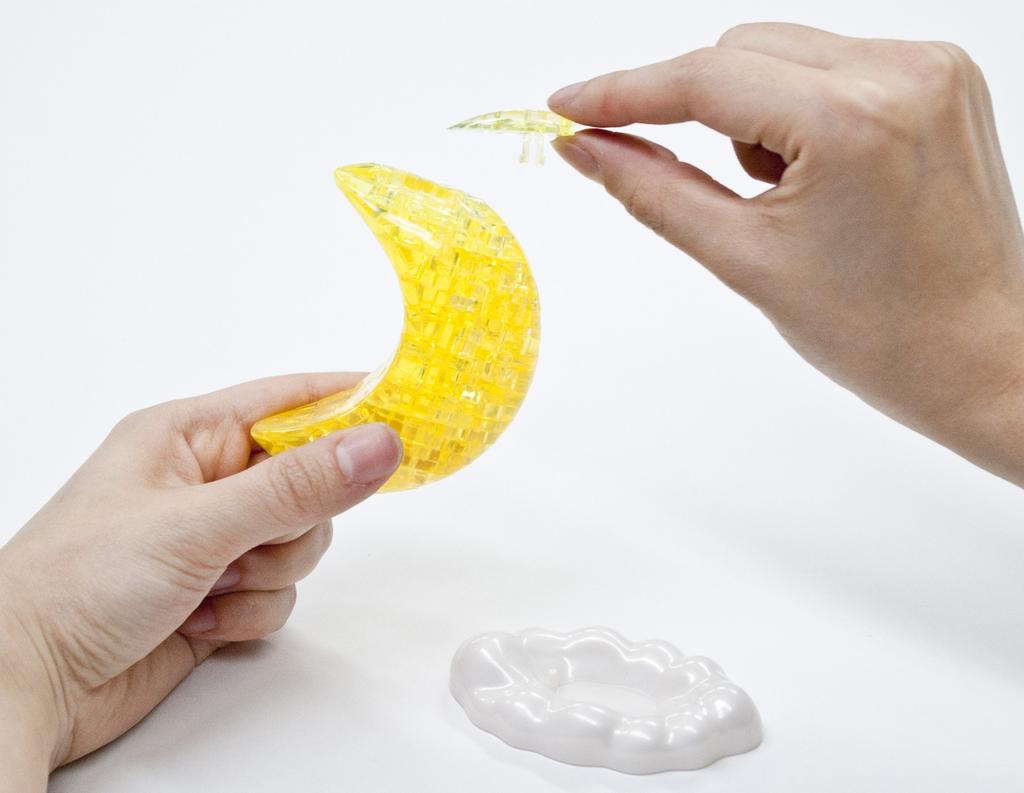 Crystal Puzzle Crescent Moon