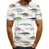 Funny Fishing 3D Print T-Shirts Men Women Short Sleeve T Shirt Hip Hop Streetwear Oversized Harajuku Y2k Tops Tees Kids Clothing