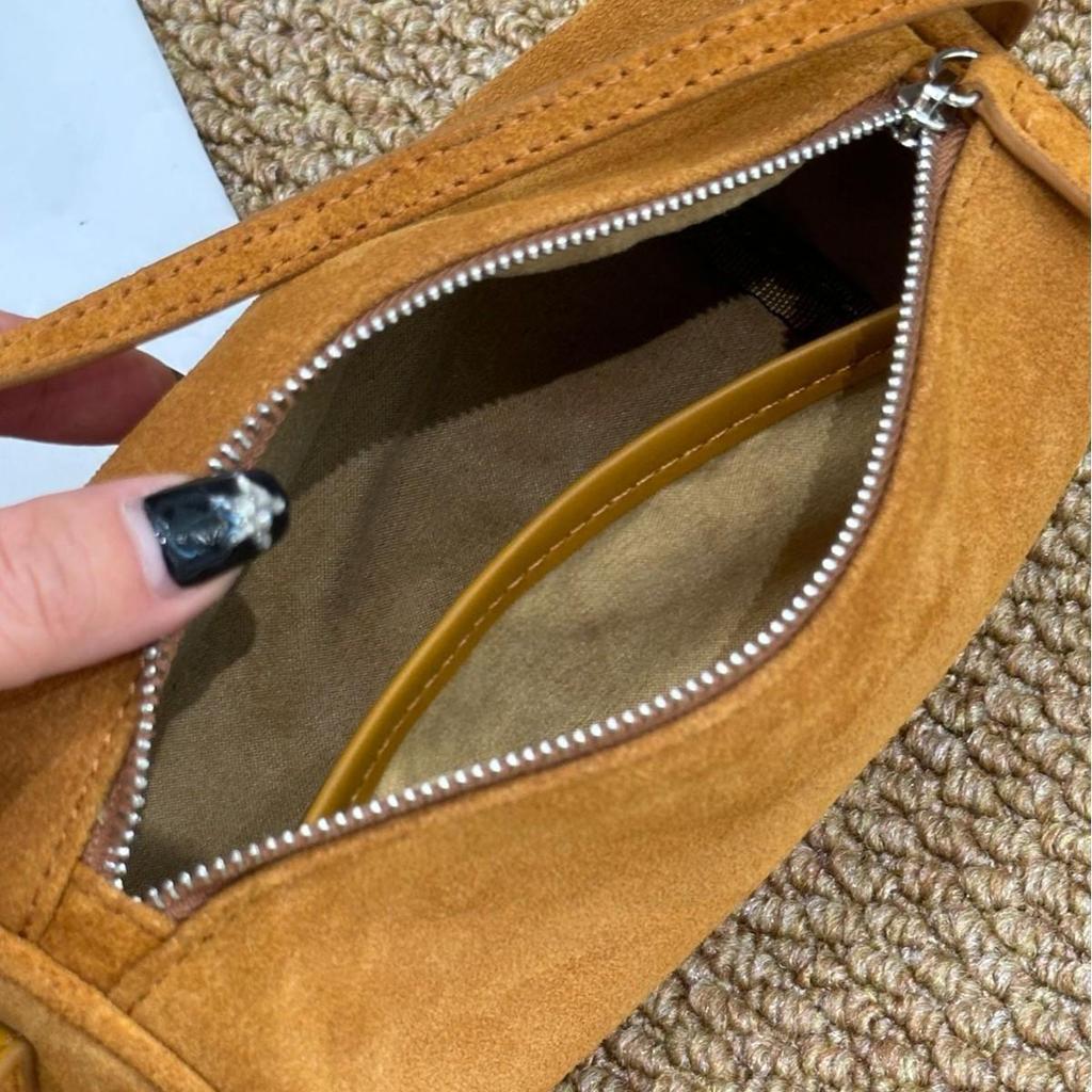 Bolso Sobaco de Cuero Vacuno Esmerilado Genuino para Mujer - Bolso de Mano Versátil para Otoño/Invierno