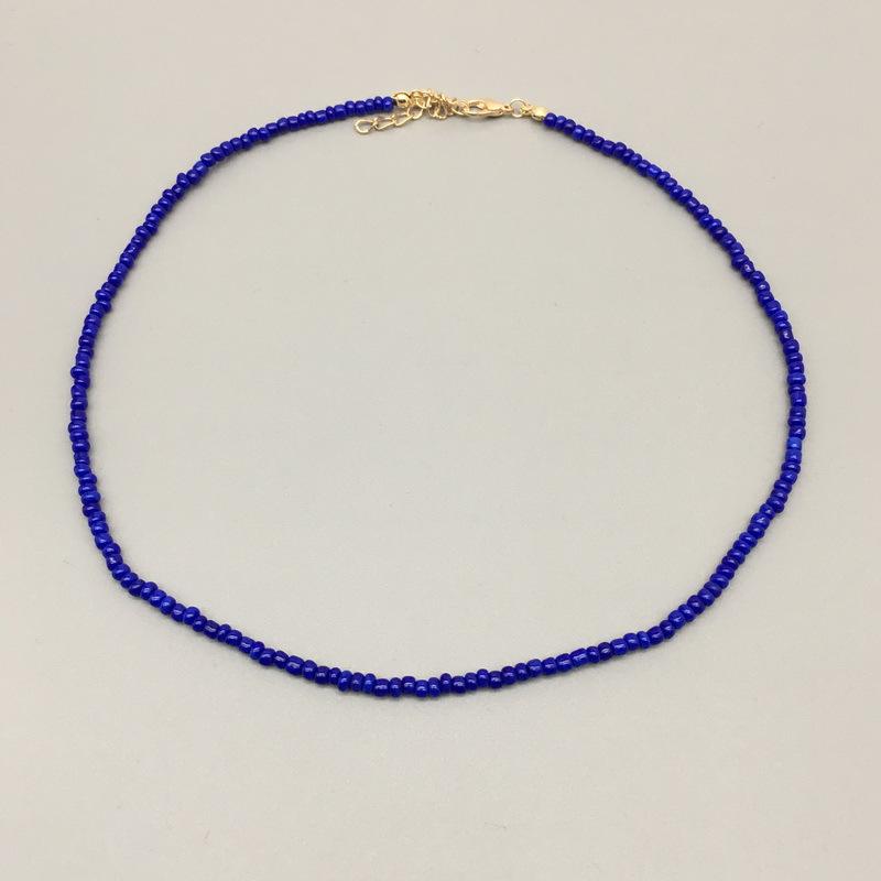 Bohemia Summer Classic Multicolor Rice Bead Chain Pendant Necklace for Women Fashion Charn Beach Collar Jewelry Gift Wholesale