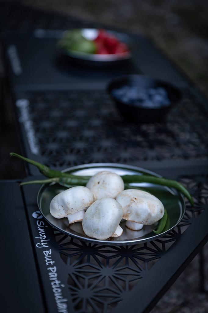 CAMPING MOON Field Rack Connecting Top Plates, Half Aluminum Top Plates, Set of 2, Black Gear, T-2309C+T-2309BK