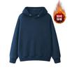 Brand American Milk Blue Fleece Hooded Sweater Women's 2025 New Early Autumn Loose Oversize Niche Coat