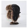 Winter Warm Pilot Style Fleece Lined PU Leather Beanie Hat Men Women Windproof Oversized Headwear