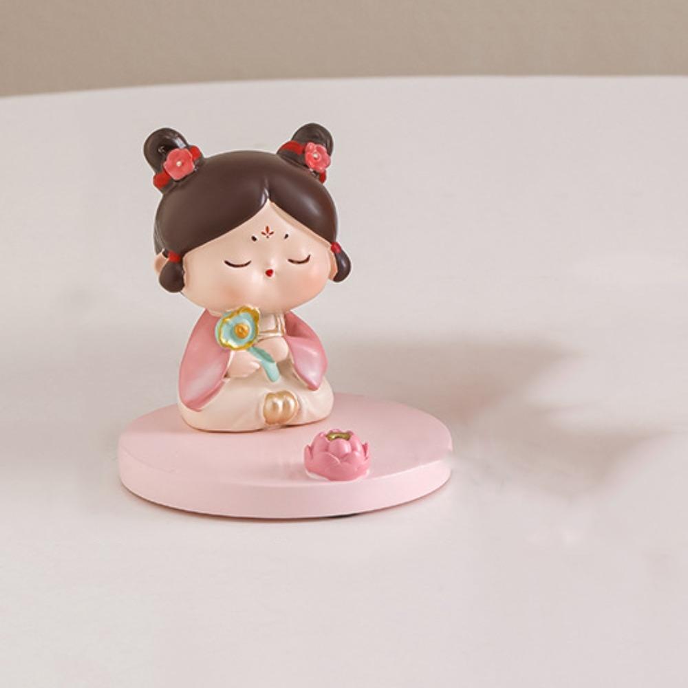 

Resin Ancient Style Phone Stand Cartoon Girl Desk Lazy Bracket Mobile Phone Accessories Style B