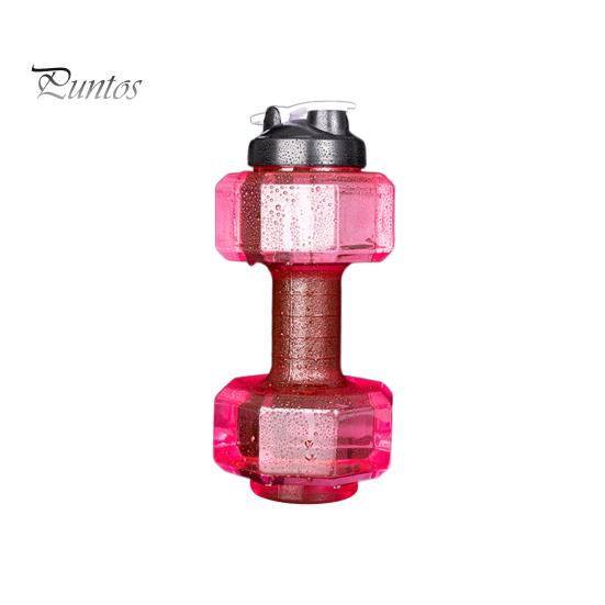 500/1500/2200/2600ML Činka Sportovní láhev na vodu Čirá přenosná síla paží Cvičení Pohár na pití na vodu Domácí Posilovna Fitness vybavení