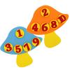 1-10 Digital Mushroom Snail Cartoon Felt School Mathematics Teaching Aids Cognitive Felt Teaching Tools School Office Supplies