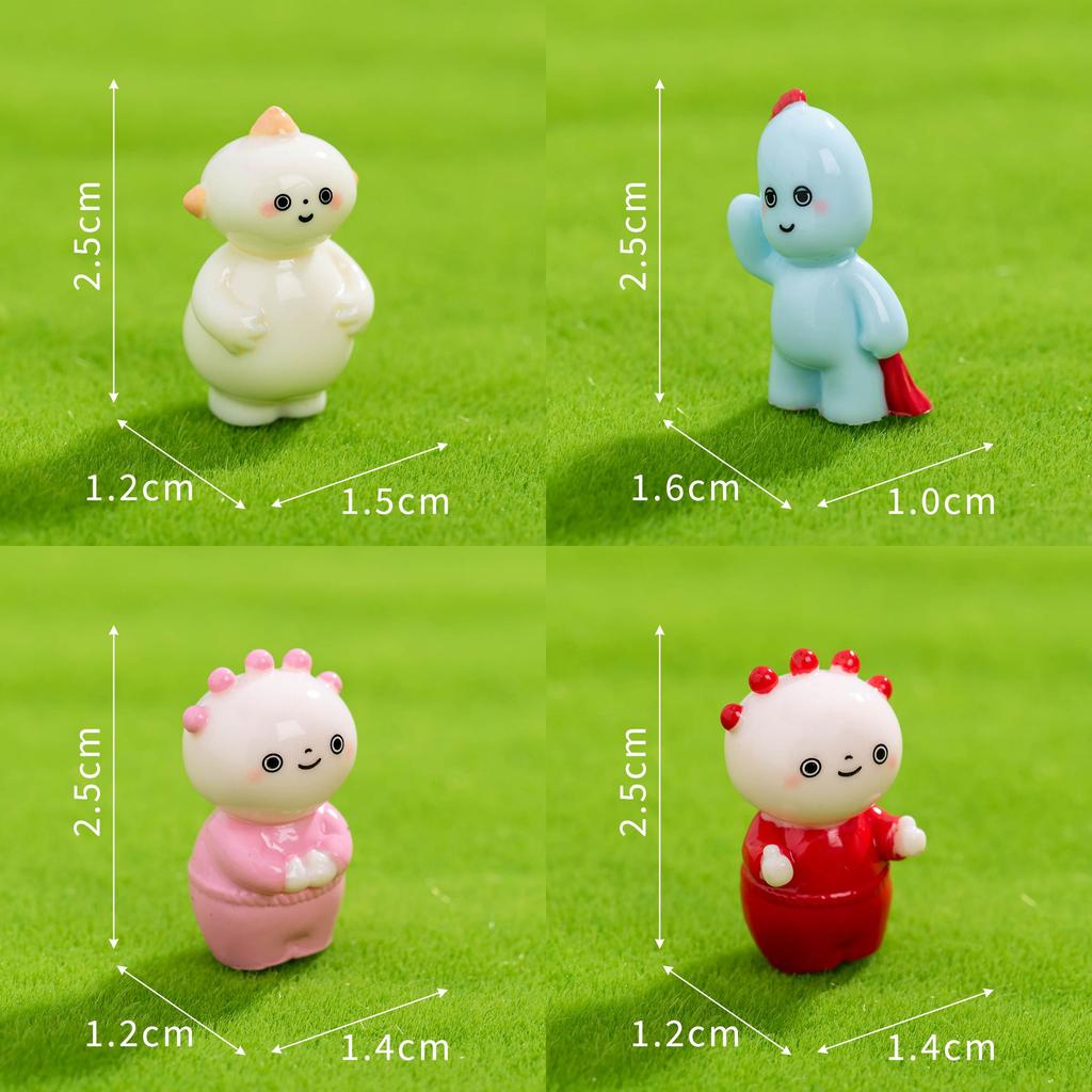 In The Night Garden Micro Landscape Creative Cute Garden Baby Doll Resin Decor For Desktop And Car