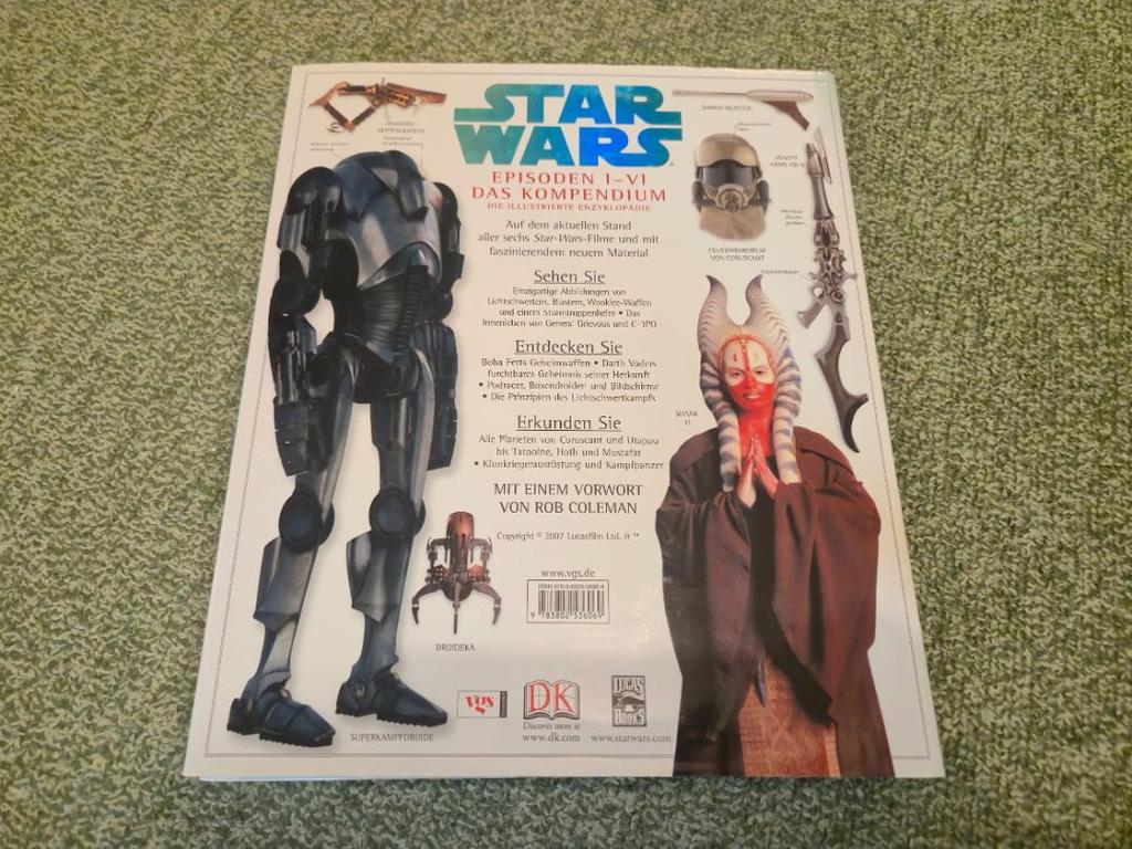 [USED] Rare German Edition Star Wars Illustrated Encyclopedia Episodes 1-6