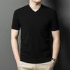 Men's V-Neck Short-Sleeve Wool Blend Sweater