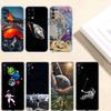 IK2 Abstract Space Astronaut Transparent Phone Case for Motorola Moto G7 G8 G9 G84 G85 G73 G24 G15 Z2 Play Power Plus