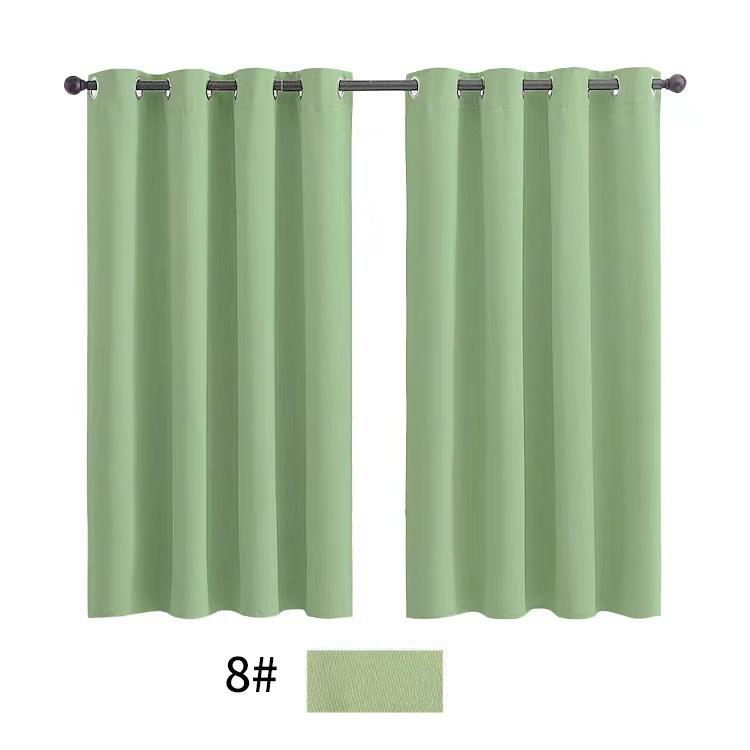 Shaoxing Curtain Fabric Curtain Solid Color High Precision Full Blackout Curtain Finished Black