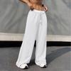 Women's Casual Sports Multi-pocket High Waist Sweatpants Loose Fashion Trousers