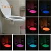 Motion Activated Toilet Night Light LED Lamp Simple Installation Color-Changing Bathroom Toilet Bowl Night Light with Motion Sensor