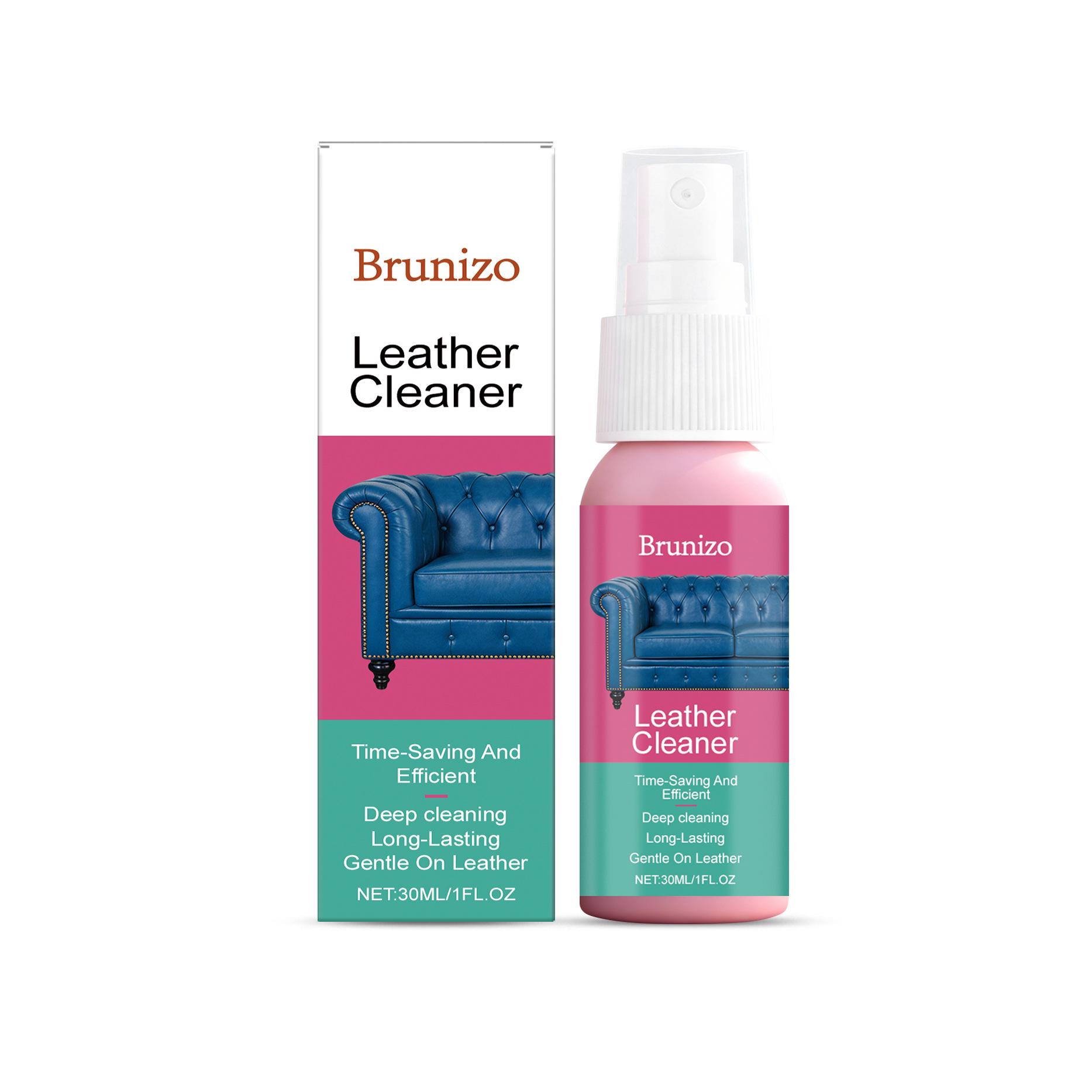 Brunizo Lanolin Leather Cleaner for Daily Home Care and Renovation