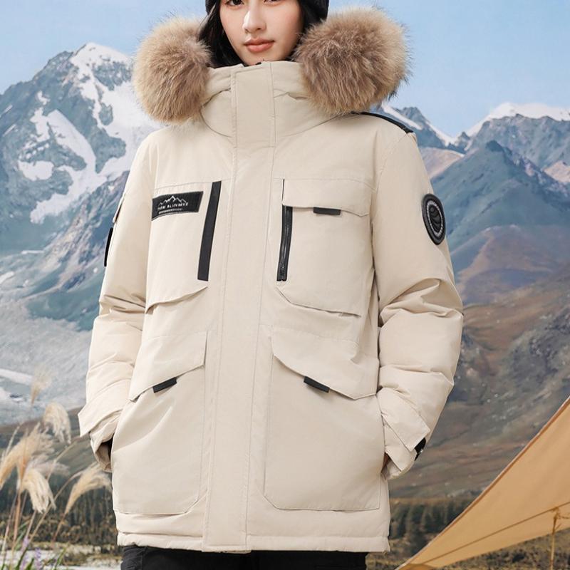 Winter Men's Workwear Parka Women's Down Jacket Thickened Couple's Coat