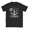 Artemis II Moon Mission Unisex WoUnisex T Shirts Novelty Tee Shirt Short Sleeve O Neck TShirt Cotton Summer Clothing