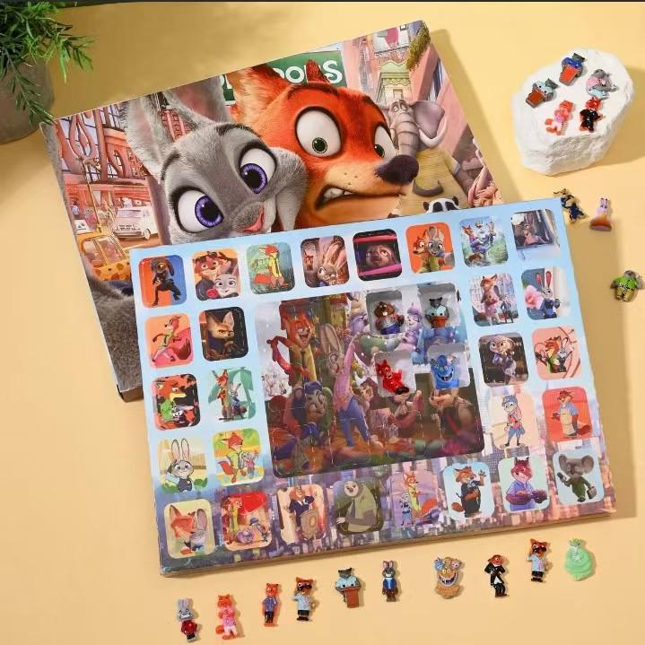 Набор из 40 шт. Мультяшные смоляные настенные украшения Зверополис Ник и Джуди - Подарочный набор детских игрушек