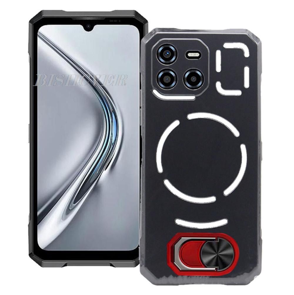Magnet Phone Case For Doogee Blade GT Ultra 6.72" BladeGT GTUltra Shockproof Soft TPU Silicone Cover With Ring Holder