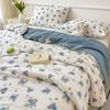 Summer Quilt 2024 New Double Layer Yarn Water Wash Printed Cool Blanket For Summer Flower  Air Conditioning Quilt Sheet