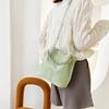 Tote Bag Solid Color Bucket Bags Crossbody Bag Versatile Fashion Leather Handbag