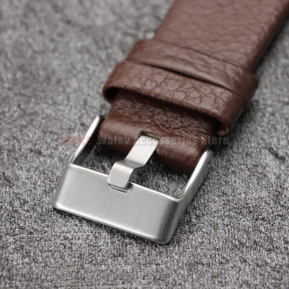 18/22/24/26/27/28/30/32mm Litchi Top-Grain Leather Watch Band for Diesel Watch Friday Series Dz4323/4318/4329 Soft Cowhide Strap