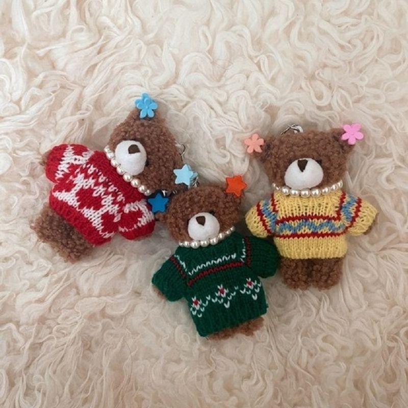 

GREYMANSION Moon Rabbit Walsuk Keyring_Winter Preparation Yeonsil (Bear) green