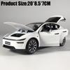 1:24 Model Y Facelift Off Road SUV Alloy Metal Diecast Model Car Sound & Light Pull Back Children Toy Collectibles Birthday Gift