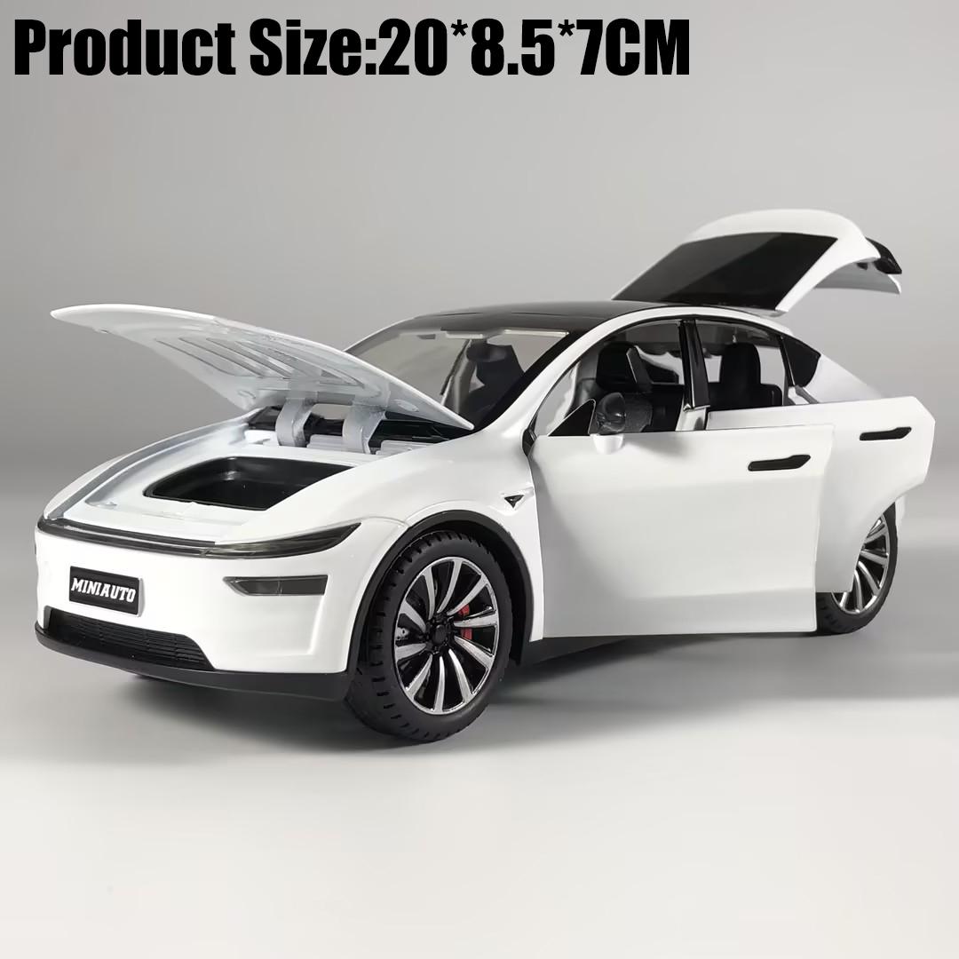 

1:24 Model Y Facelift Off Road SUV Alloy Metal Diecast Model Car Boy’s High Simulation Miniature Holiday Present Ornament Toy белый