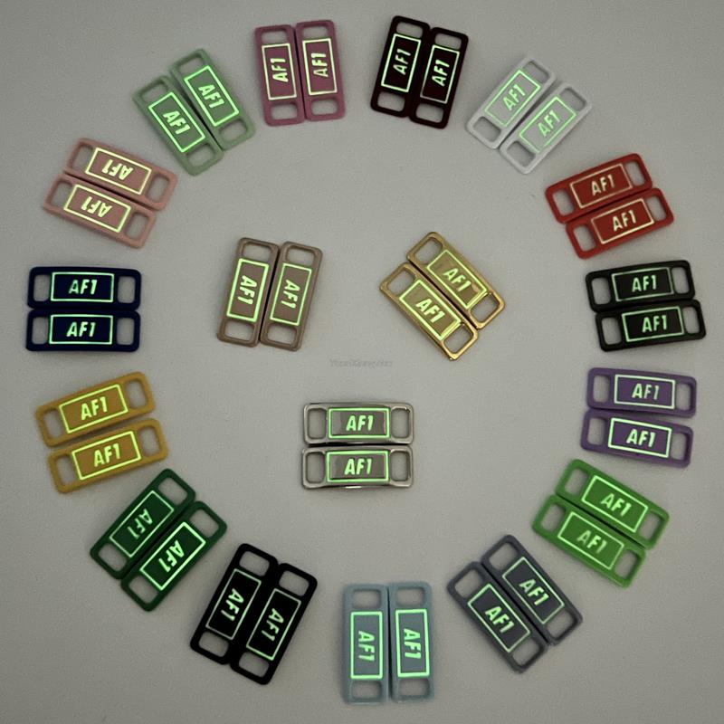 Fluorescent AF1 Accesorii Pantofi Șireturi Luminoase Cataramă Metal de Calitate Șireturi Decorațiuni Chapa Air Force 1 Adidași Accesorii Pantofi