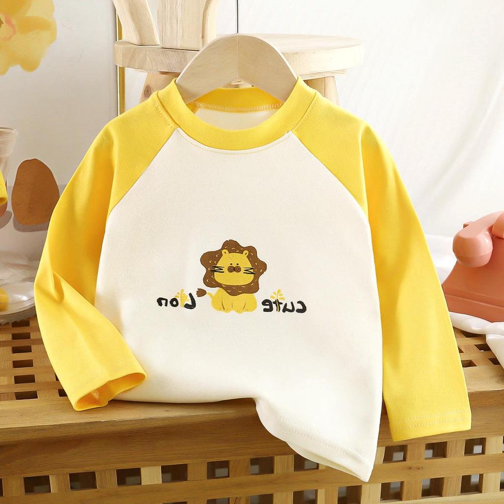 Children's Pure Cotton Long-Sleeve T-Shirt - Autumn New Arrivals for Boys & Girls