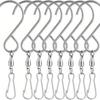 One Set8This stainless steel rotating hook clip is designed for wall mounting and is perfect for hanging wind chimes and crystal spinners. It is easy