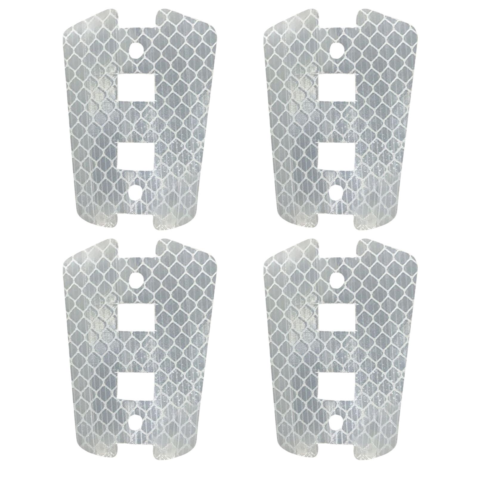 

4 шт. Велосипедные безопасные предупреждающие светоотражающие листы для велосипедов, светоотражатель, спицы обода колеса велосипеда, светоотражатели спиц колеса для езды