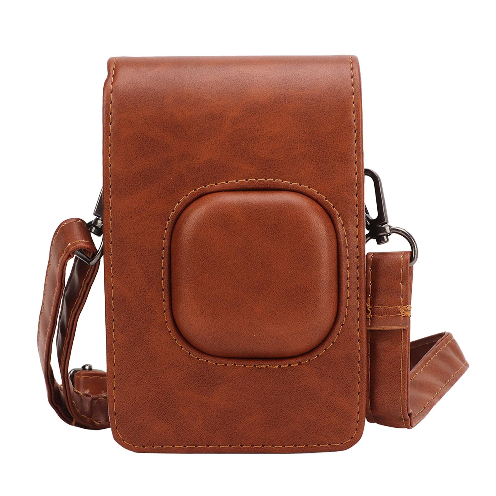 

Instant Camera Case PU Leather 110cm Adjustable Shoulder Strap Magnetic Closure Protective Bag for Fuji Mini LiPlay