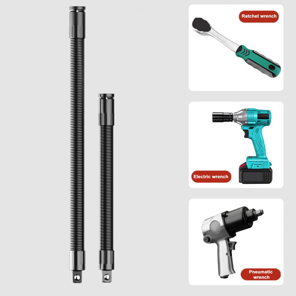 1/2 Inch Flexible Shaft Extension Bendable Soft Connecting Rod Torque Socket Ratchet Extender Car Repair Screwdriver Extension