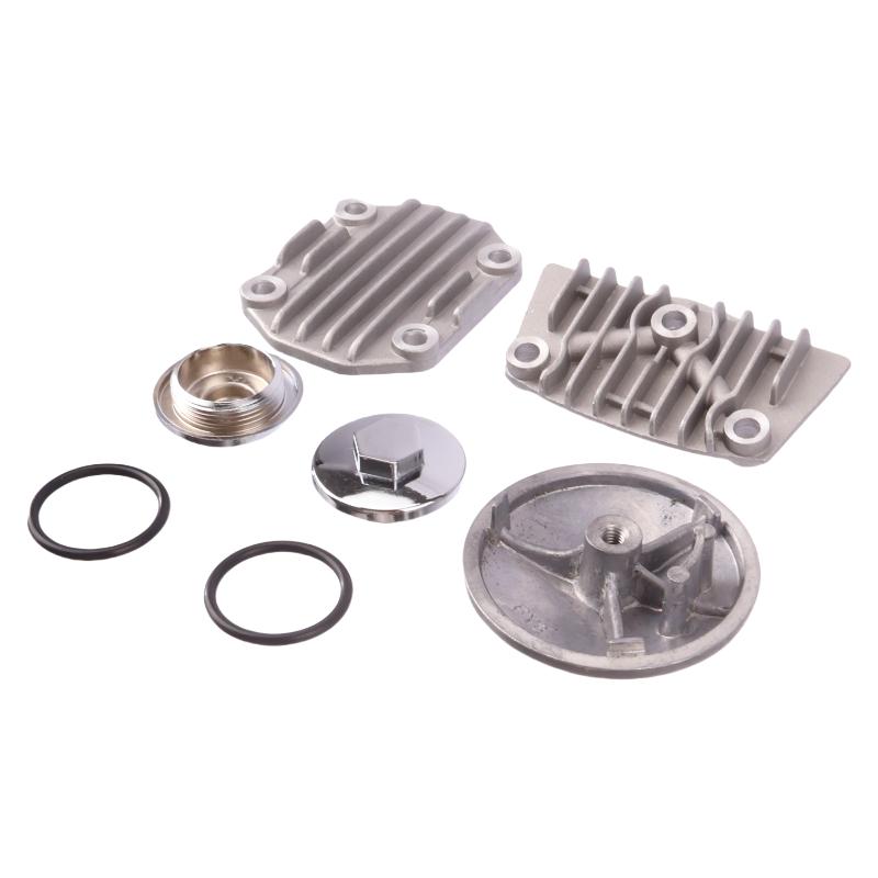 50cc 70cc 90cc 110cc Motorcycle Oil Cooler Adapter Engine Cylinder Cover Horizontal Engine Adapter Engine Cylinder Cover
